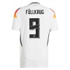 Maillot de Supporter Allemagne Niclas Fullkrug 9 Domicile Euro 2024 Pour Homme